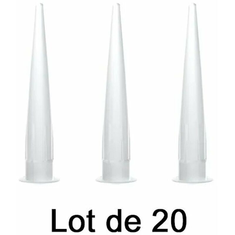 Loctite - Lot de 20 buses embout rond pour cartouches - Teroson