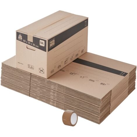 BOXPACKING, Rouleau Papier Bulle Déménagement, 50 cm de largeur x 50 m de  longueur, Film Papier Bulle Déménagement, Emballage carton demenagement