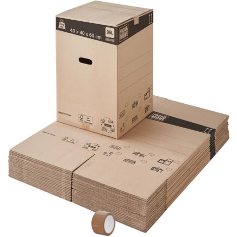Caisse carton penderie pour déménagement - King-emballage