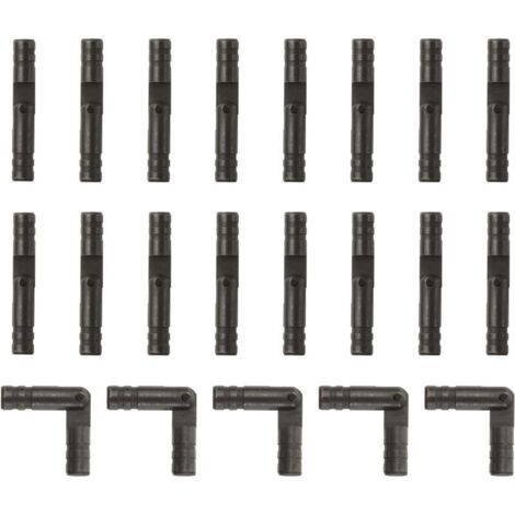 Lot de 20 charnières invisibles en laiton, 4 x 25 mm, petites charnières dissimulées pour boîtes à bijoux, noires