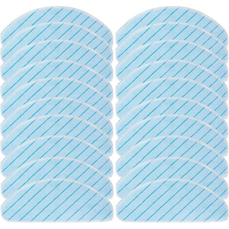 Lot de 20 Chiffons de Nettoyage Lavables pour Ecovacs Deebot T9 AIVI Série