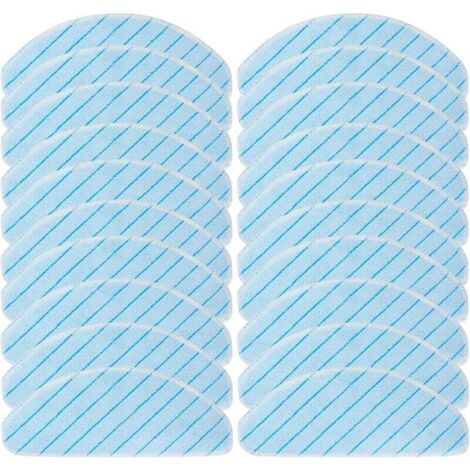 Lot de 20 chiffons de nettoyage lavables pour Ecovacs Deebot T9 AIVI T9 Modèle T9