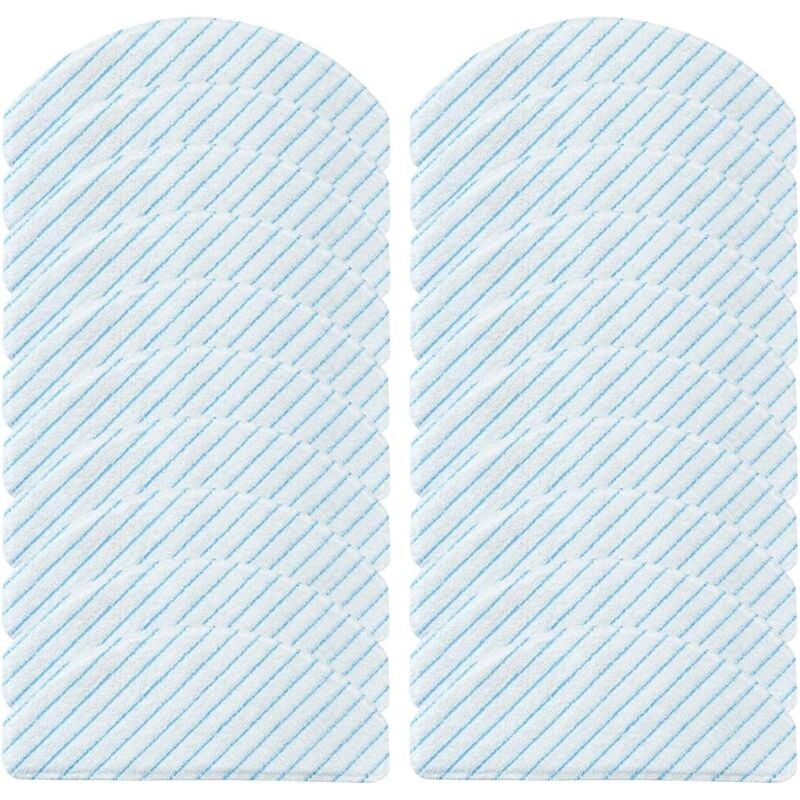 Lot de 20 chiffons solides pour aspirateur Ecovacs Deebot Ozmo T10/T9/N8pro/T8