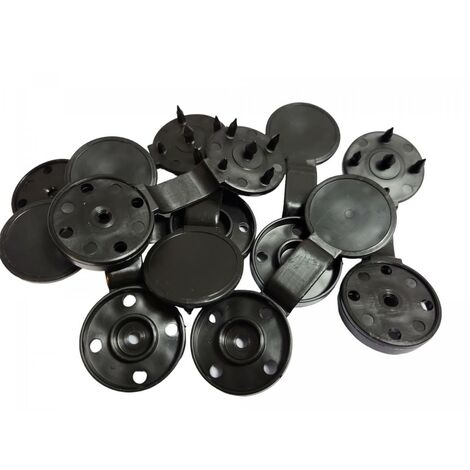 Lot de 20 clips de fixation pour brise-vue – Résistance anti-UV – Diamètre passage fil 9 mm – Poids compatible 90 à 350 g/m²