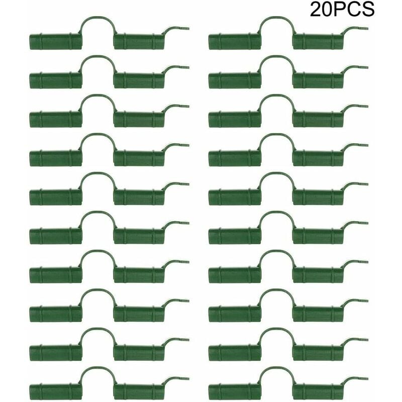 Tinor - Lot de 20 clips de fixation pour serre - Pour tube de serre - Outil fixe - Pour bâche de jardin - Protection solaire. 1.1cm