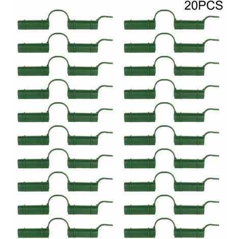 Lot de 20 clips de fixation pour serre - Pour tube de serre - Outil fixe - Pour bâche de jardin - Protection solaire. 1.1cm