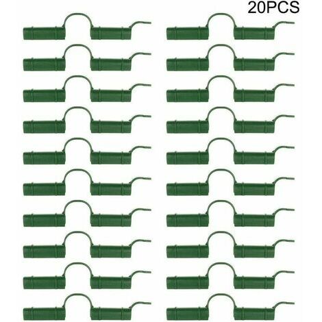 Lot De 20 Clips De Fixation Pour Serre - Pour Tube De Serre - Outil Fixe - Pour Bâche De Jardin - Protection Solaire. 1.1Cm