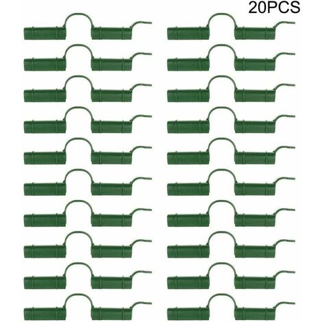 Lot de 20 clips de fixation pour serre - Pour tube de serre - Outil fixe - Pour bâche de jardin - Protection solaire. 1.1cm