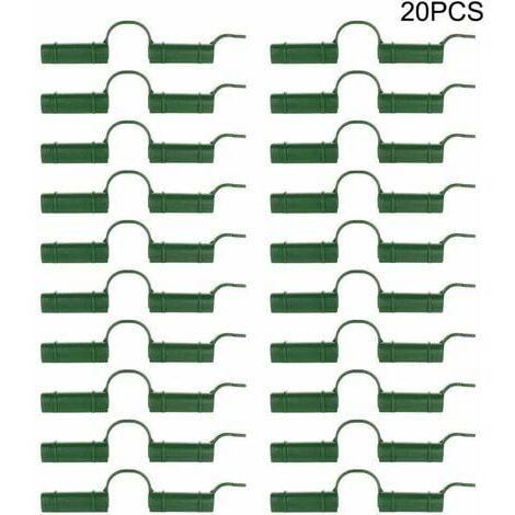 Lot de 20 clips de fixation pour serre - Pour tube de serre - Outil fixe - Pour bache de jardin - Protection solaire. 1.1cm