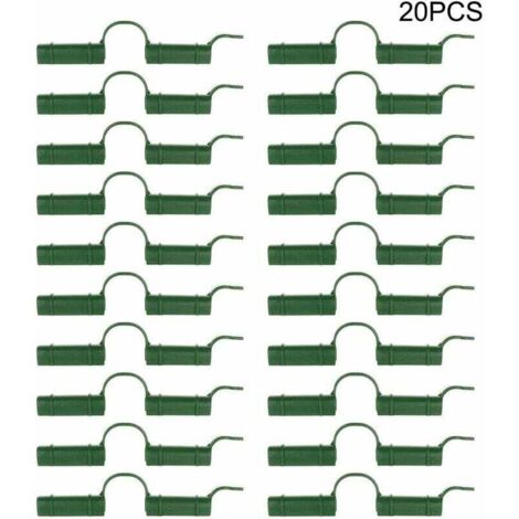 Lot de 20 clips de fixation pour serre - Pour tube de serre - Outil fixe - Pour bâche de jardin - Protection solaire. 1.1cm