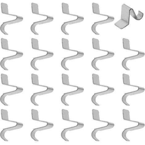 Lot de 20 clips d'étagère en métal robuste pour étagères amovibles, consoles et taquets pour étagères support etagere, pinces de support d'étagère, piquets d'étagère pour étagères en accessoires