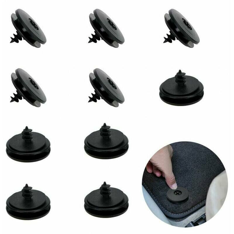 KZQ - Lot de 20 clips universels pour tapis de voiture, boucles anti-dérapantes et anti-saut pour tapis d'automobile, retenues pour tapis de sol,