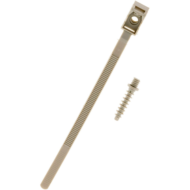 Zenitech-Lot de 100 Colliers &agrave; embase D:16-32mm + chevilles - Zenitech