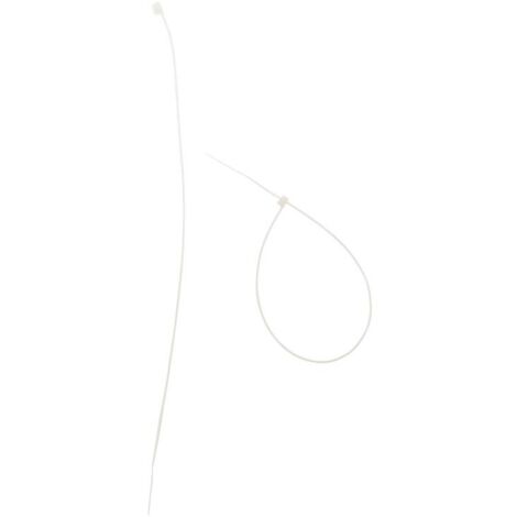 Lot de 20 colliers câblage 3,6x 300mm - Transparents - Zenitech
