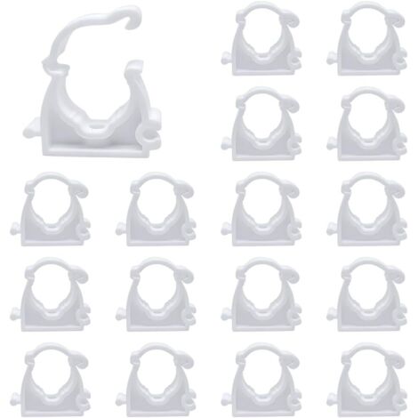 Lot de 20 colliers de serrage - Diamètre intérieur - En plastique - Pour piscine, étang, machine à laver et jardin (32 mm)