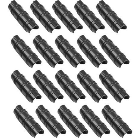Lot de 20 colliers de serrage en plastique de 25 mm pour structures de serres, tuyaux ABS, colliers de serrage pour tuyaux de construction de jardin en plastique, colliers de serrage fixes pour suppor