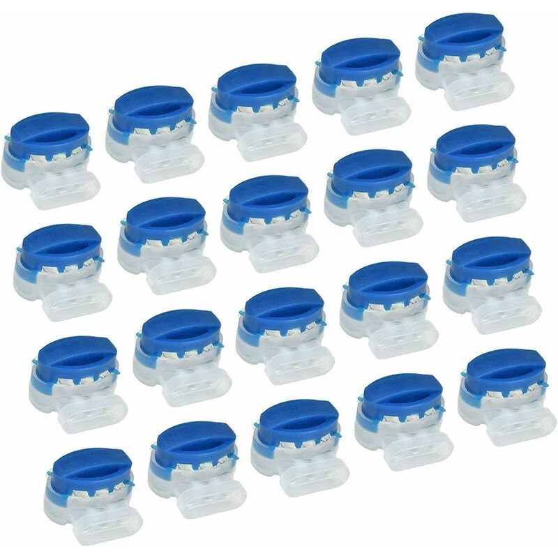 Lot de 20 connecteurs de câble pour Robot Tondeuse - pour câble de délimitation - Kit de réparation pour câble de Robots de pelouse