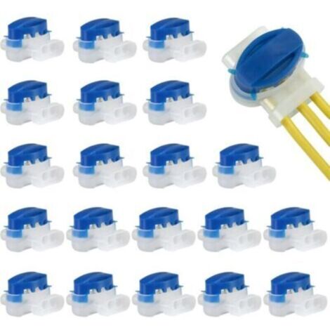 Lot de 20 Connecteurs de Câble Remplis des Résines Connecteur de Remplissage de Gel Raccords Remplis de Gel Etanche Sur pour Rallonger ou Réparer Câble Robot Tondeuse Automower