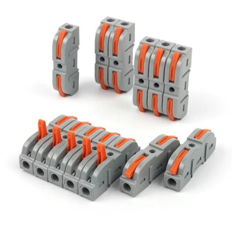 Lot de 20 connecteurs de fil à levier, compact, connexion rapide 28-12 AWG