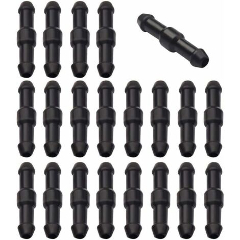 Lot de 20 connecteurs de tuyaux 3 mm – Raccord droit pour lave-glace – Étanchéité haute qualité – Installation facile et rapide