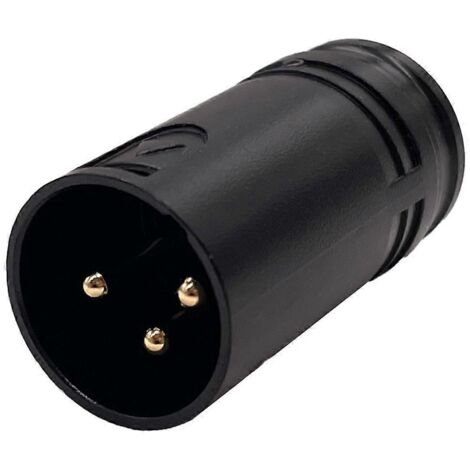 Lot de 20 connecteurs XLR professionnels à 3 broches coudés mâles et femelles.