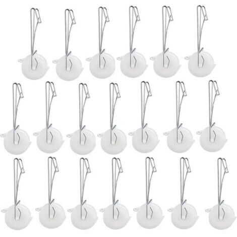 Lot de 20 crochets à rouleau de support pour tomates avec ficelle de 15 m, kit de treillis de serre, crochet durable pour empêcher les tomates de pincer ou de tomber, kit de treillis de vigne