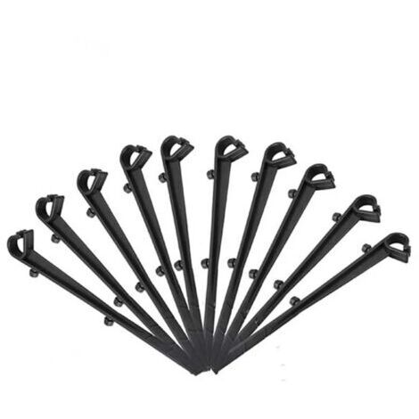 Lot de 20 crochets de fixation pour grille de protection de gouttière – Longueur 16 cm – Résistants aux UV – Adaptés à la plupart des gouttières