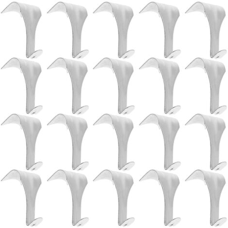 Lot de 20 crochets de suspension robustes en alliage de zinc pour tableaux-AquaForge
