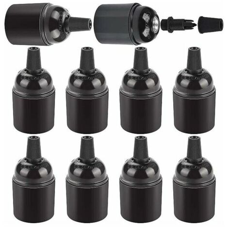 Lot de 20 Douille de Lampe E27 Vintage Porte-Ampoules Douille à Ampoule E27 Douille Support pour Suspension Luminaire éclairage Décoration Café Cuisine.