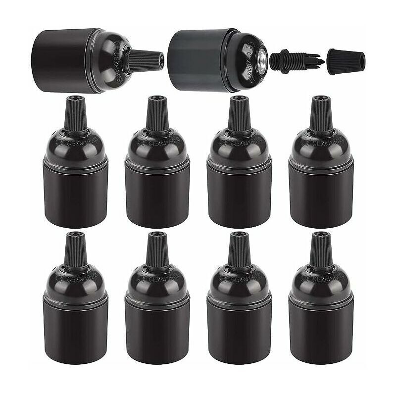 Lot de 20 Douille de Lampe E27 Vintage Porte-Ampoules Douille à Ampoule E27 Douille Support pour Suspension Luminaire éclairage Décoration Café