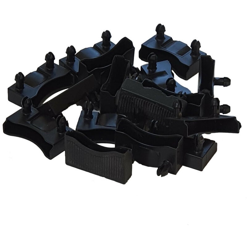 Lot de 20 embouts noir pour lattes 48 x 8 mm