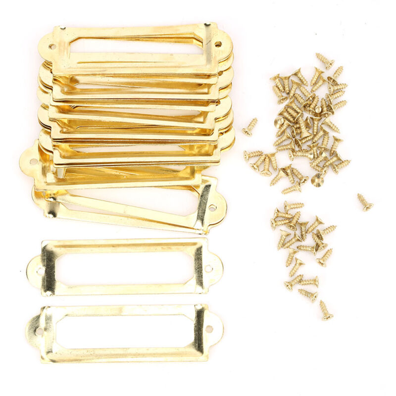 Lot de 20 étiquettes de tiroir style rétro pour étudiants, à personnaliser soi-même. Accessoires pour notes et étagères.