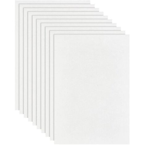 Lot de 20 feuilles de papier rectangulaire en fibre de céramique, 11,6 x 8,2 pouces, blanc, pour four à micro-ondes, pour bricolage, fusion de verre, J