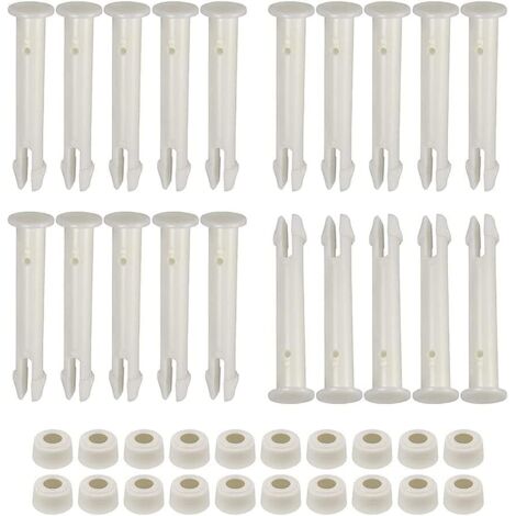 Lot de 20 Goupille, Plastique ABS, Joint Caoutchouc, Piscine Hors-Sol Intex