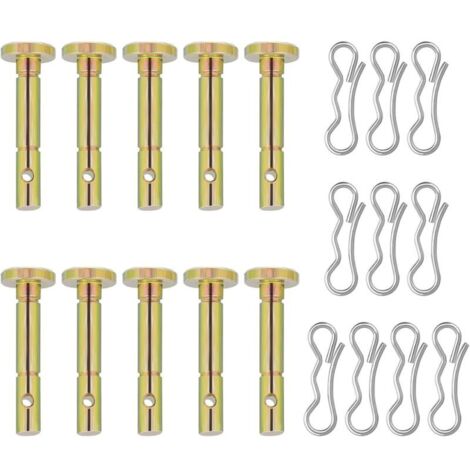 Lot de 20 goupilles et goupilles compatibles avec MTD 714-040 738-04124 Cub Cadet Snow Throwers