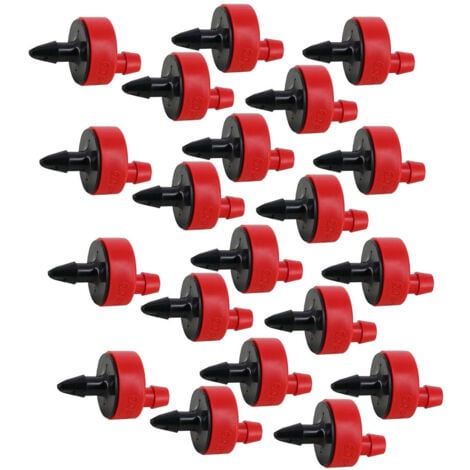 Lot de 20 goutteurs auto-régulant auto-perçant rouge - 8lh - Jardiboutique