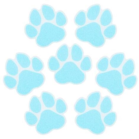 Lot de 20 grands autocollants antidérapants pour baignoire, douche, tapis de sol avec grattoir de qualité supérieure (bleu)