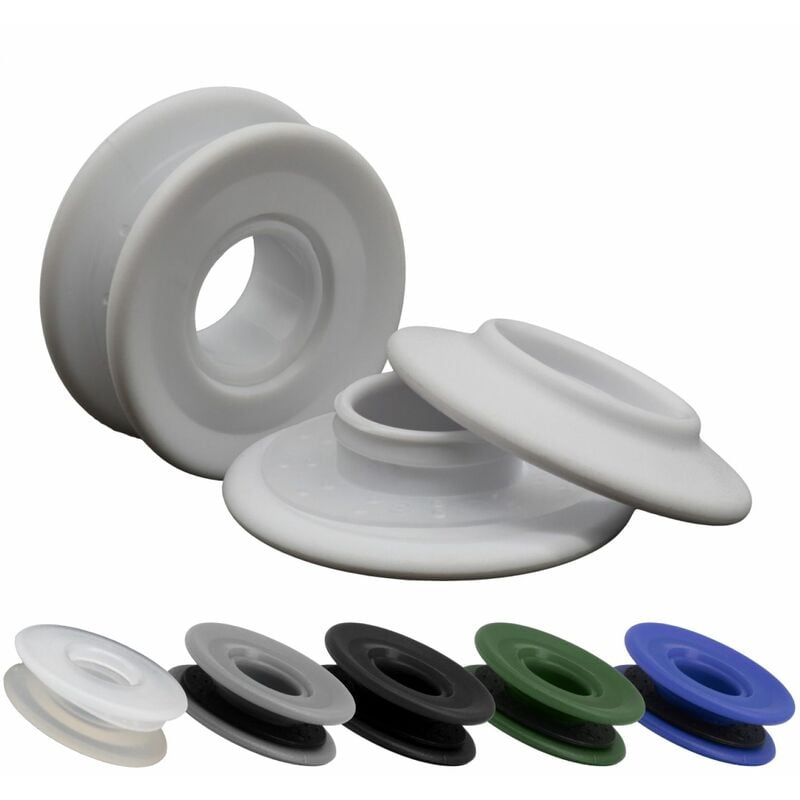 Linxor - Lot de 100 oeillets à clipser pour bâche à bulles ou autres types de bâches - Blanc