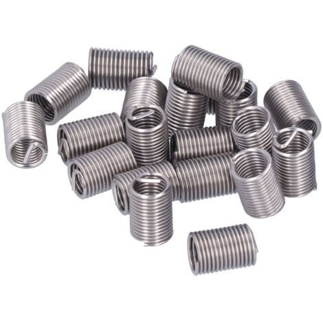 Lot de 20 inserts filetés M12 x 1,75 pour réparation de filetage, rallonge de fil enroulé, consommables 2,5D