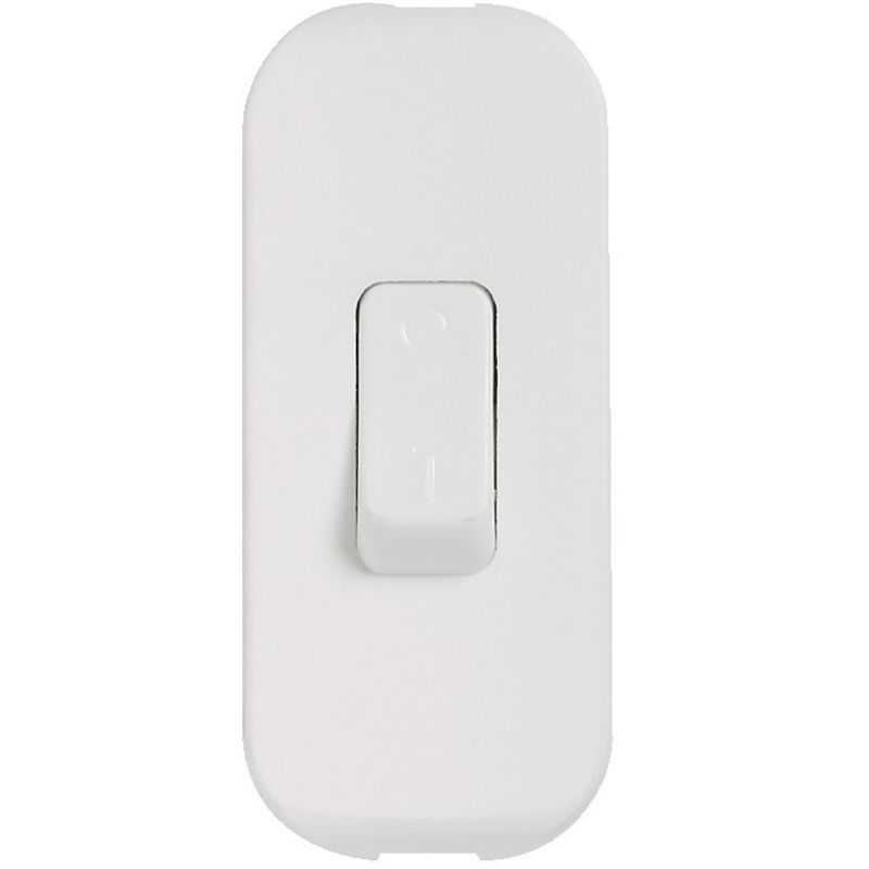Interrupteur à bascule 2A 250V touche de couleur Legrand Finition: Blanc