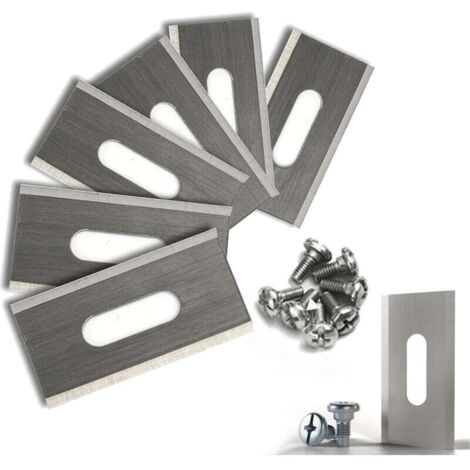 Lot de 20 lames de gazon pour Husqvarna avec double lame aiguise en acier inoxydable 36.5x18.5x0.65mm,