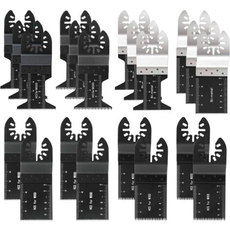 Lot De 20 Lames De Scie Oscillantes Professionnelles En Bois/Métal Universelles Multitool Quick Release Pour Fein Multimaster, Ryobi, Milwaukee, Bosch, Dremel, Dewalt, Rockwell