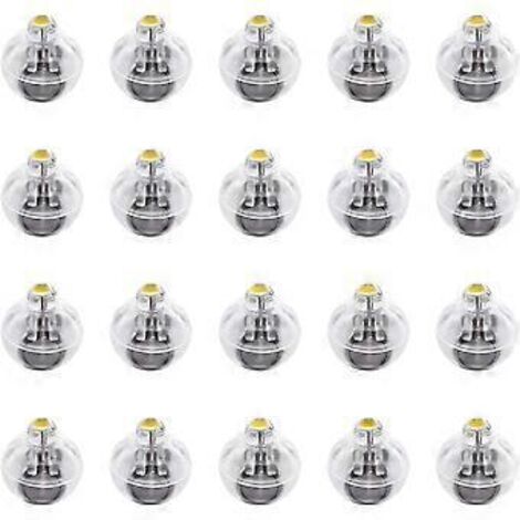 Lot de 20 lanternes lumineuses LED pour ballons, lumière jaune chaude non clignotante, idéales pour Halloween, Noël, les mariages et les fêtes. Décoration parfaite pour la décoration.