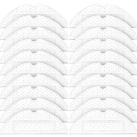 Lot de 20 Lingettes de Nettoyage Jetables Compatibles Aspirateur Robot S7 S7 Max S7 Plus S7 MaxV Ultra