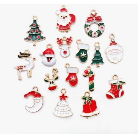 Lot De 2 Figurines Père Noël Parachutiste - Lutins Scandinaves Décoration Noël - Nains Faits Main Rouge Et Blanc