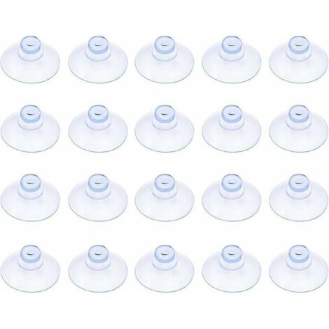 Lot de 20 petites ventouses transparentes sans crochet de 30 mm csparkv-eu