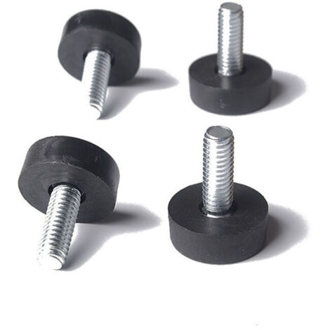 Lot de 20 Pieds de nivellement pour meubles 8 x 24 mm, protections pour pieds de table réglables avec tige filetée, 24 mm, pied de nivellement à visser pour meubles--
