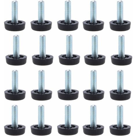 Lot De 8 Pieds à Visser - Pour Meubles, étagères, Occasion, Marque Générique