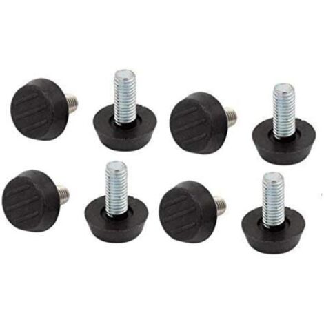 Lot de 20 pieds de réglage à visser pour pieds de meubles Filetage M6x 20mm