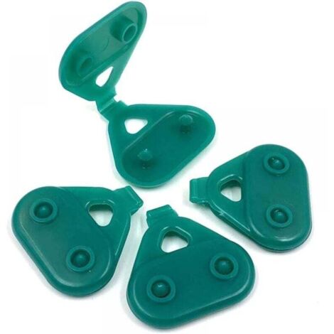 Lot de 20 pinces à linge pour serre - Clips de fixation anti-oiseaux - Boucles fixes